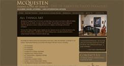 Desktop Screenshot of mcquestenframing.com