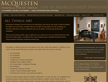 Tablet Screenshot of mcquestenframing.com